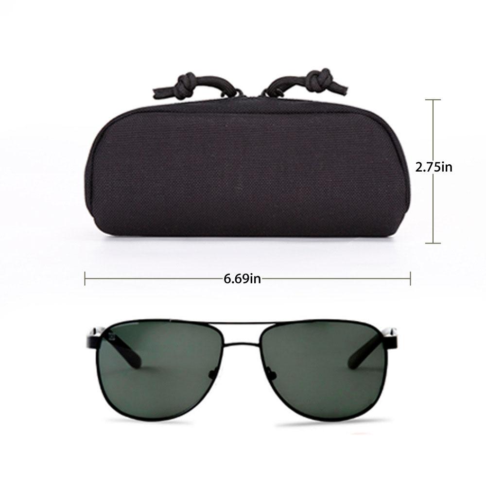 1000D Travel Portable Outdoor Zipper Goggles Storage Box Tool Bag Waist Bag Eyeglasses Bag