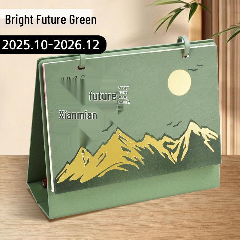 Luxury Leather 2026 Desk Calendar Set: Custom Corporate Gift for Business Meetings