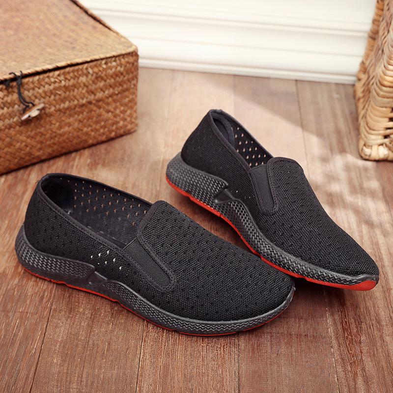 Yaz Erkek Hafif Koşu Ayakkabıları Koşu Ayakkabıları Nefes Alabilen Erkek Spor Ayakkabıları Slip on Loafer Ayakkabı Erkek Günlük Ayakkabıları