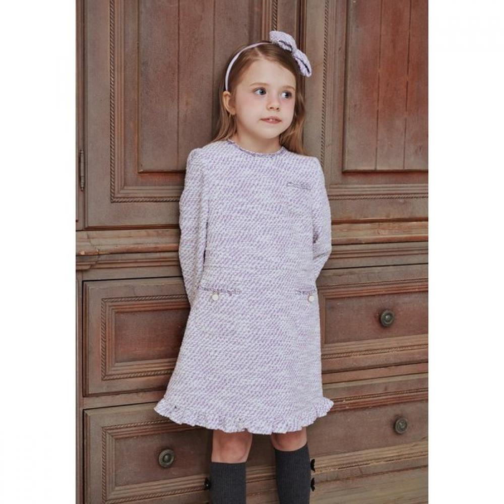 The Coffee Bean   Tea Leaf Violet Tweed Dress Ba14op01vi
