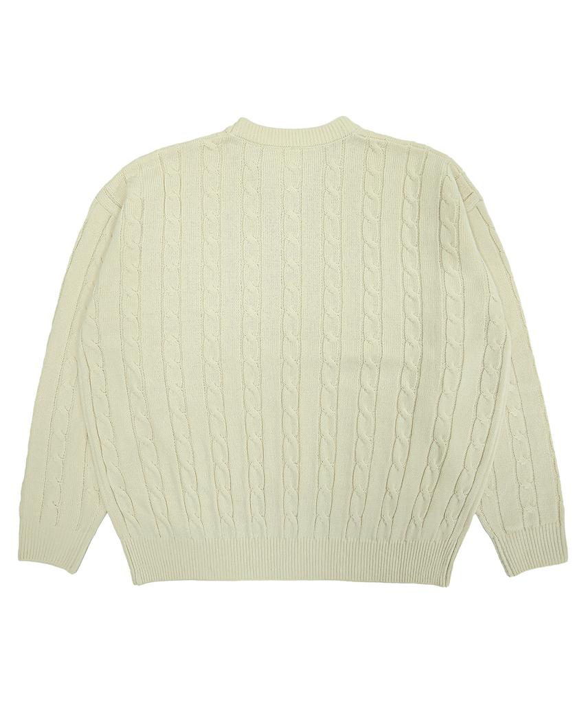 Nasyujeueol Usual Round Cable Knit [Ivory]