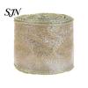 Festival Atmosphere Ribbon for Home Decor 2.5" x 2.2 Yards Gold Sheer Christmas Tree Decoration and Crisp Edge Wreath Making Gift Wrapping,