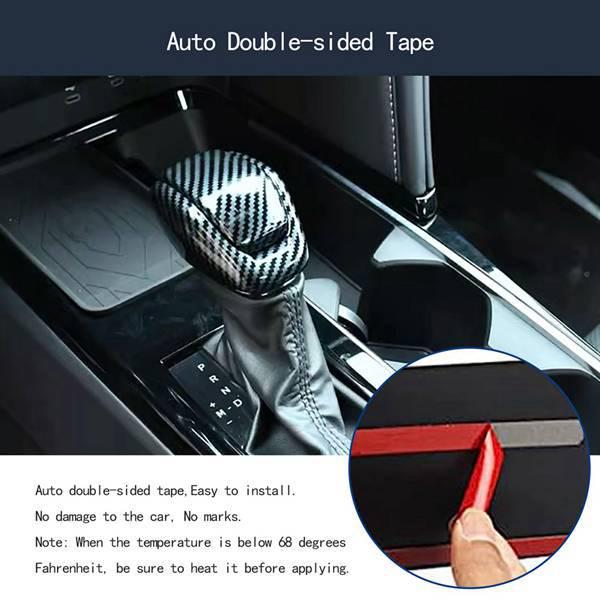 

Carbon Fiber Pattern ABS Gear Shift Knob Cover: Full Coverage Interior Accessory Set No Additional Details Specified