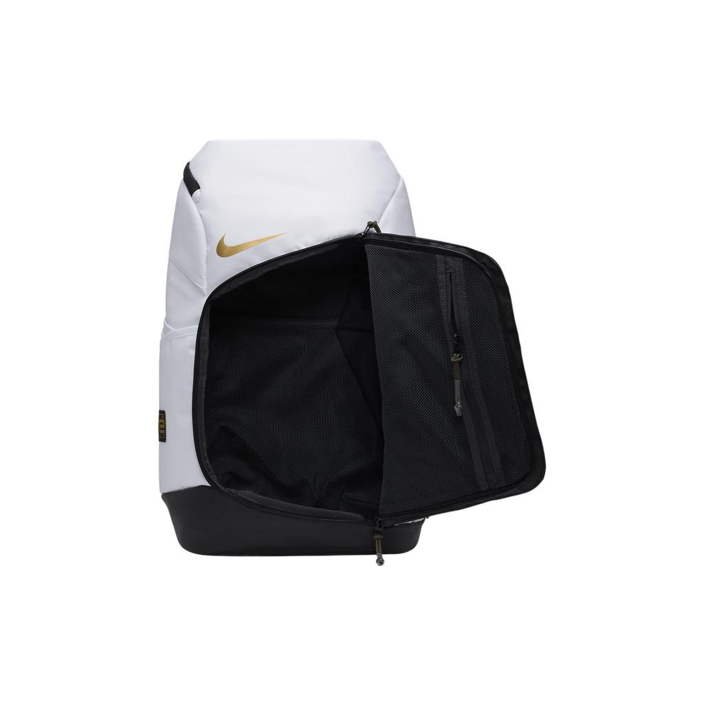 Nike Hoops Elite Batoh Bílá/Černá/Metalická Zlatá Unisex Batohy DX9786-100