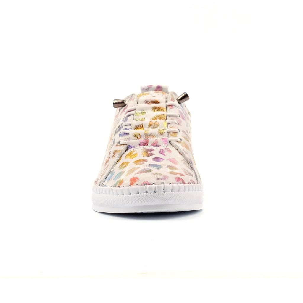 Lunar Womens/Ladies Jana Leopard Print Leather Shoes