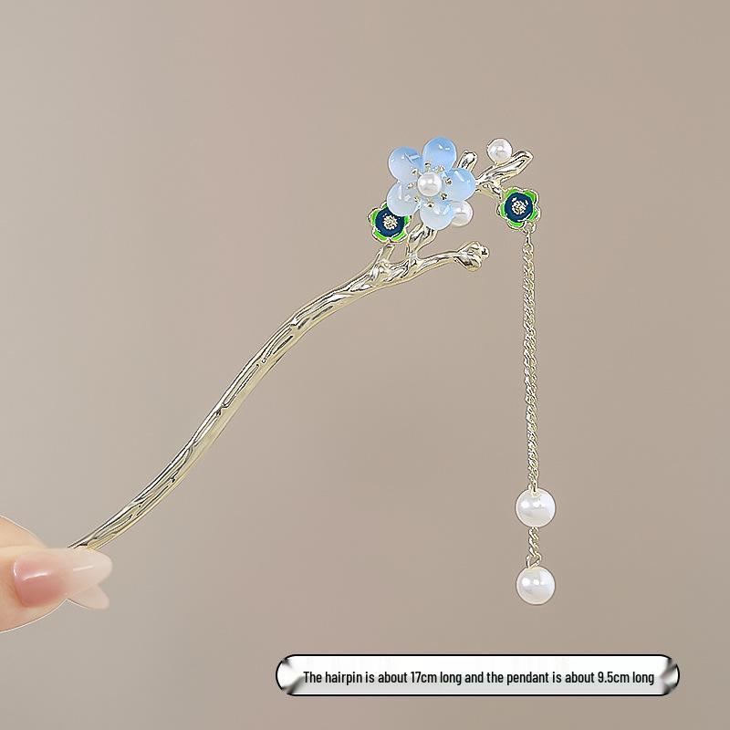 Vintage Chinese Style Hairpin for Updos - Elegant Retro Hair Stick with Tassel for Qipao
