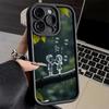Phone Case for iPhone 17 Air 16E 15 16 Pro Max Nature Cute Child Painting Style Cover 14 Plus 13 12 Mini Soft Shell Silicone Fun