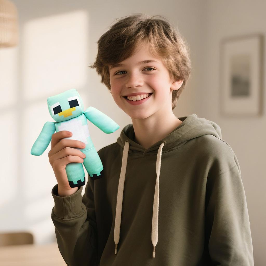 Plyšová Panenka, Dárek Hračka, Kreslený, Dětská Hadrová Panenka, Dětský Dárkový Polštář