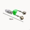 10x Fishing Rod Bell Dual Bells Ring, Practical Fish with Light Clip, Bite Lure Alarm