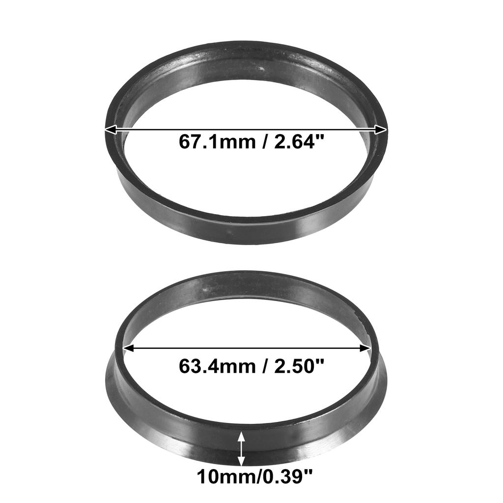 X Autohaux 2pcs Plastic Car Wheel Hub Centric Rings Wheel Bore Center 67.1-54.1 67.1-56.1 67.1-60.1 67.1-63.4 67.1-66.1mm