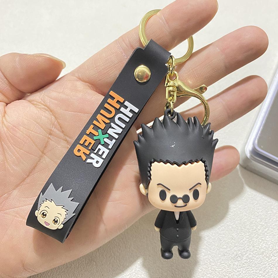 HUNTER X HUNTER Figure Keychain Anime Cartoon GON·FREECSS Doll Pendent Keyring Car Key Holder Accessories Jewelry Kids Toy Gifts