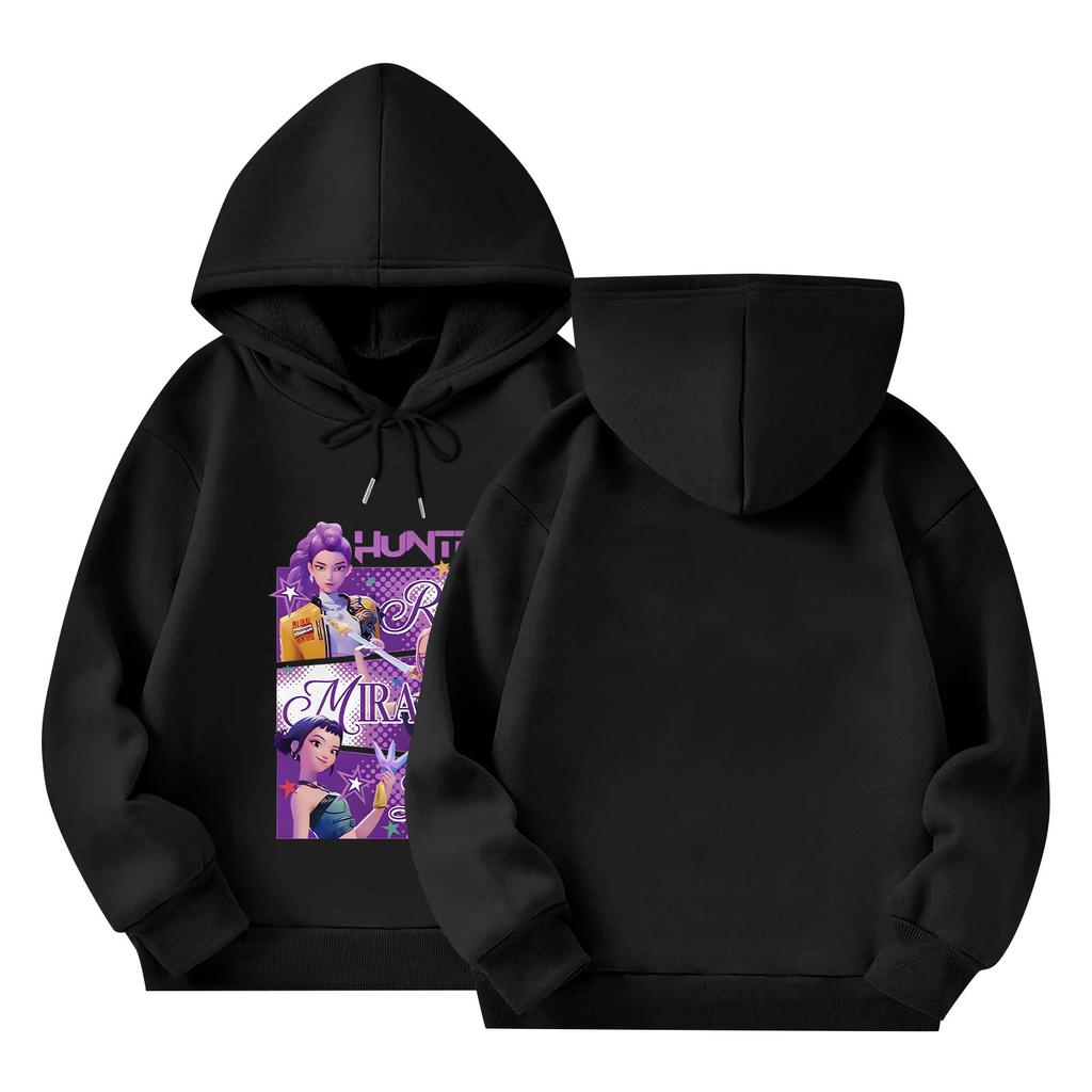 Dětská volná mikina s dlouhým rukávem a kapucí se stahovací šňůrkou a potiskem písmen