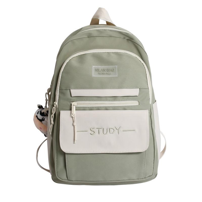 Schoolbag Schoolbag Female Junior High School Student High School Student Korean Version College Student Girl Backpack Simple Middle School Student
