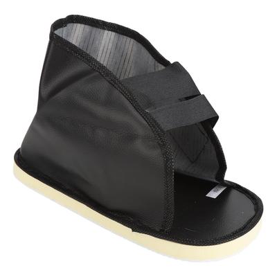 Cast Shoe Prevent Slip Shock Absorbing Adjustable Faux Leather Post Operative Shoe for Swollen Broken Foot Toe XL