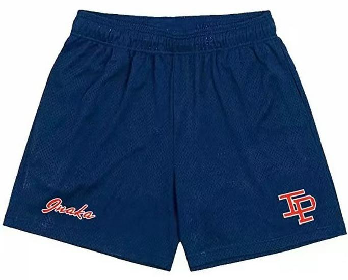 American Trendy Mesh Sports Shorts: Unisex Knee-Length for Running, Training, Basketball