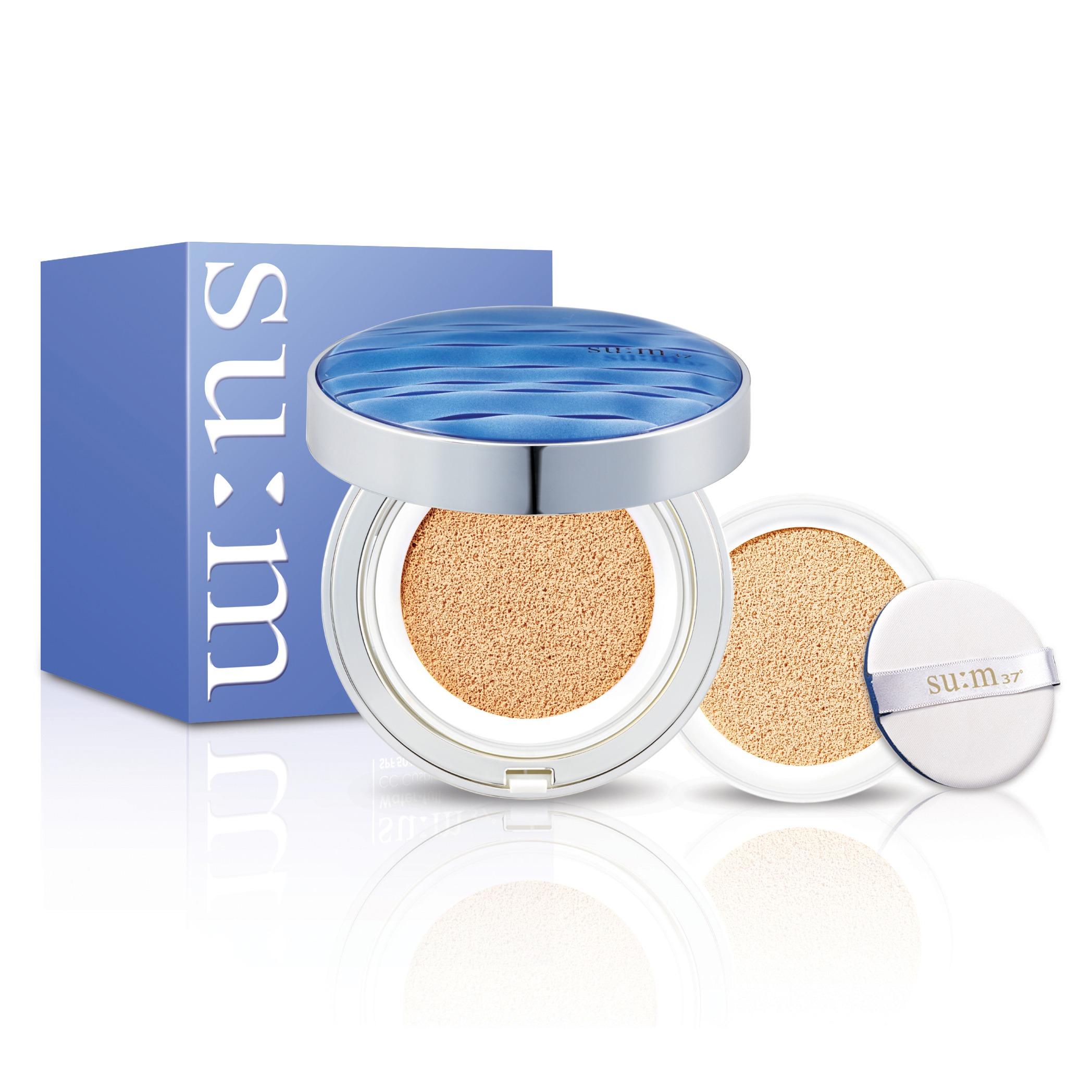 

SU:M37 Water-full CC Cushion Perfect Finish SPF50+/PA+++ Set - No.01 Light Beige (15g + 15g Refill)