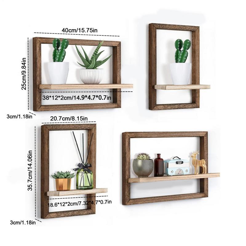 Schwebende Kastenregale Holzschweberegale Wandmontiert Wandregal Geometrischer Würfel Display Wandaufbewahrung Für Zuhause