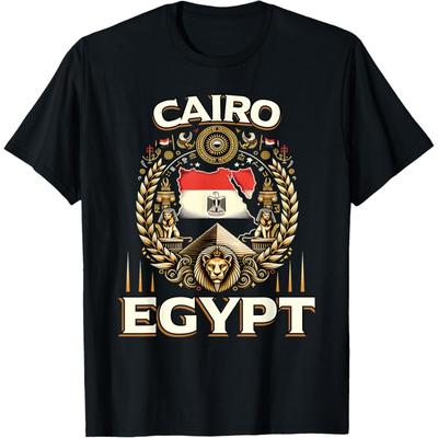 Kairo Souvenir Ägypten Flagge Pharao Pyramide Ägyptisches T-Shirt