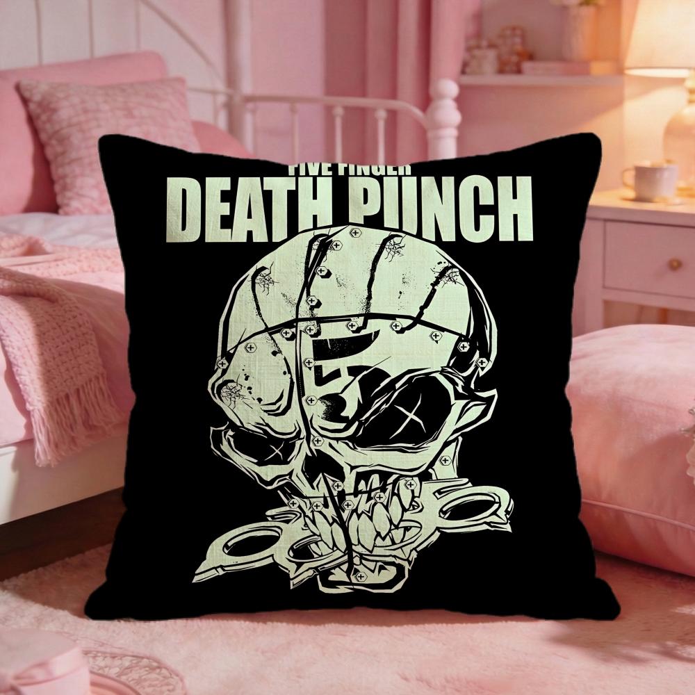 Five FFinger Death Punch Cushion Cover Premium Comfort Reversible Pillow Cove Two In One Design For Any Room Car Interior