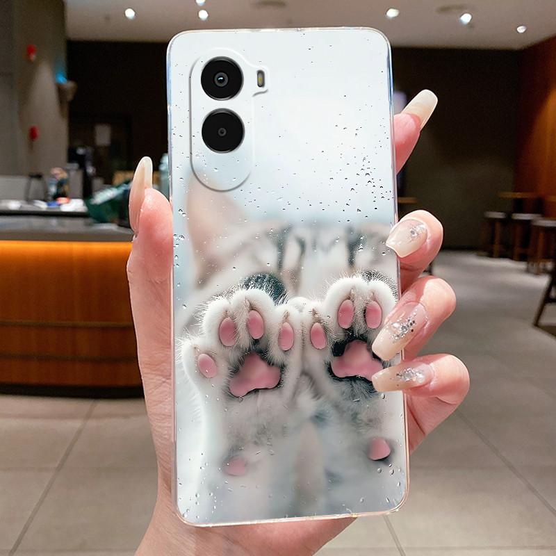 For Poco M7 4G Luxury Dragon Cute Cool Boy Girls Soft Silicone Phone Case Back Cover For Xiaomi Poco M7 4G Transparent TPU Shell