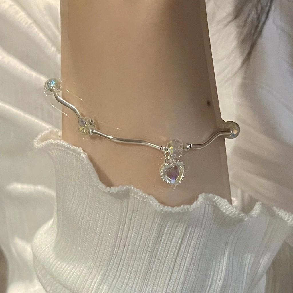 Starry Sophisticated Night Zirconia Bracelet For Women Elegant Copperplated Geometric Hand Jewelry