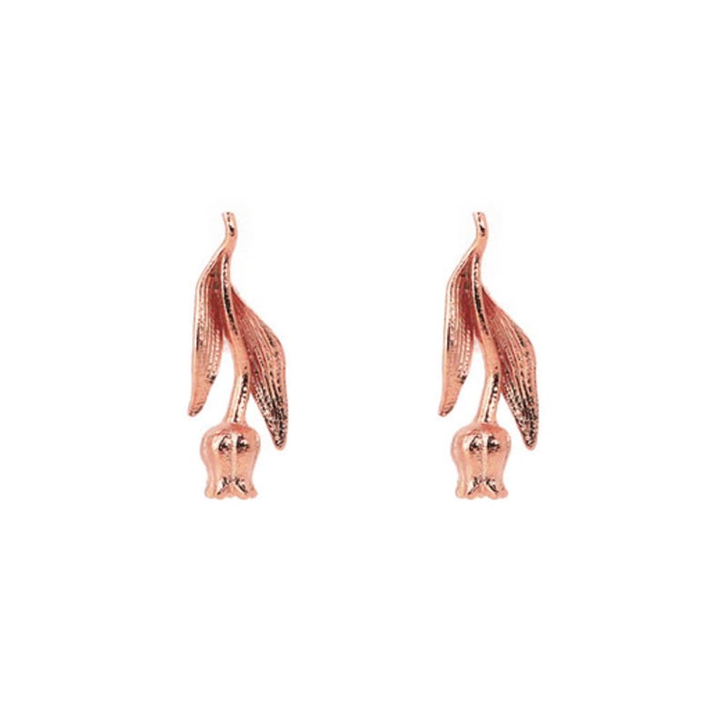 Shertz Tulip Flower Stud Earring (14k)