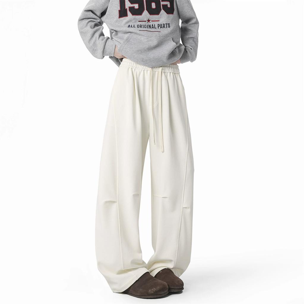 Men's Casual Pants, Sweatpants, Loose Straight Leg Heavy-duty Floor Pants