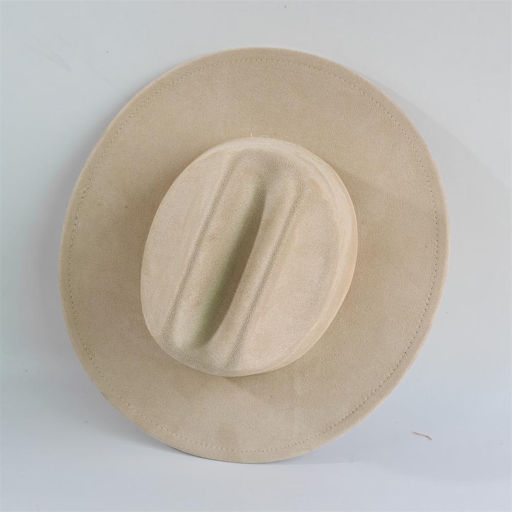 Artificial Suede Fedora Hats Vintage Winter Autumn Wide Brim Gentleman Cowboy Hat Holidays Party Cosplay Hat Sombrero Cap