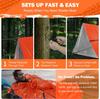 2 Person Emergency Waterproof Tent Casa De Travel Pergola for Camping Family Campaign Tourist Cool Gear Equipment Coat