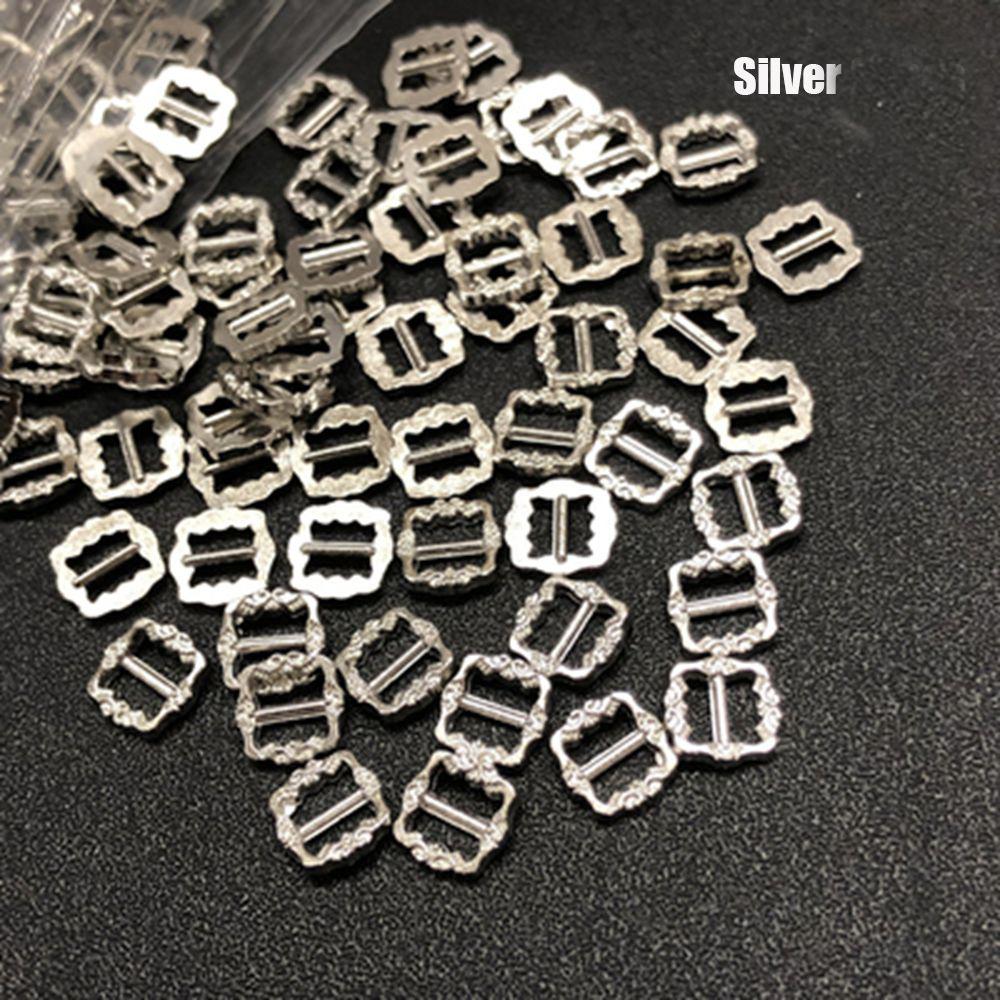 20/40pcs High Quality 4 Colors Girls Diy Dolls Buckles Tri-glide Buckle Pattern Belt Buttons Bags Accessories
