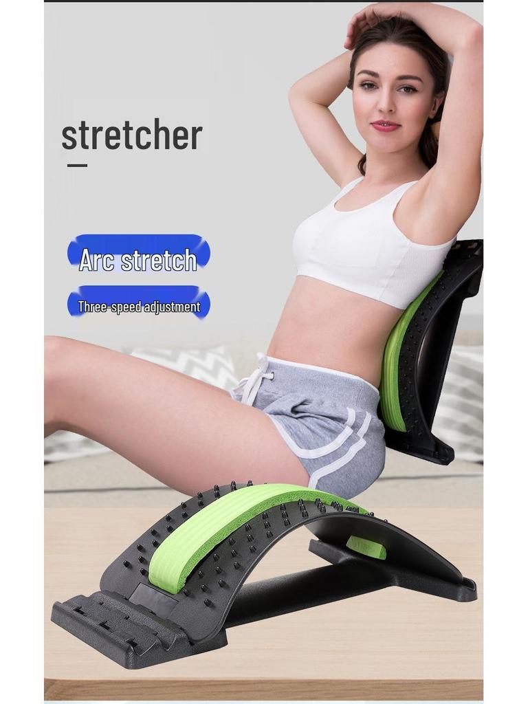 Four-Season Lumbar Traction Device: Spine Corrector & Waist Support Back Cushion for Discomfort