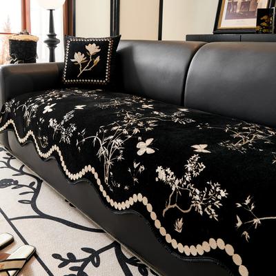 Irregular Sofa Cushion 2024 New Chinese Sofa Seat Cushion Non-slip and Breathable Straight Row Sofa Special Cover Towel
