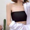 Lady Ice Silk Top senza spalline con fibbia sul petto, intimo monopezzo in spugna tinta unita
