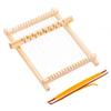 Wooden Color 1 Set Fancy Intellectual Toy Weaving Frame Loom Portable Weaving Loom Multi-craft   Nursery Gift