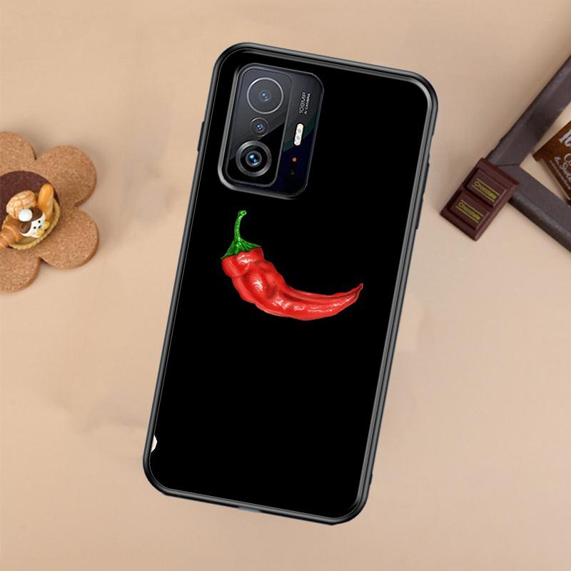 Red Chilli Pepper Pattern Case For Xiaomi 14T 11T 12T 13T Pro 13 14 Ultra POCO X7 Pro X3 X5 F3 F5 F6 M6 X6 Pro Cover