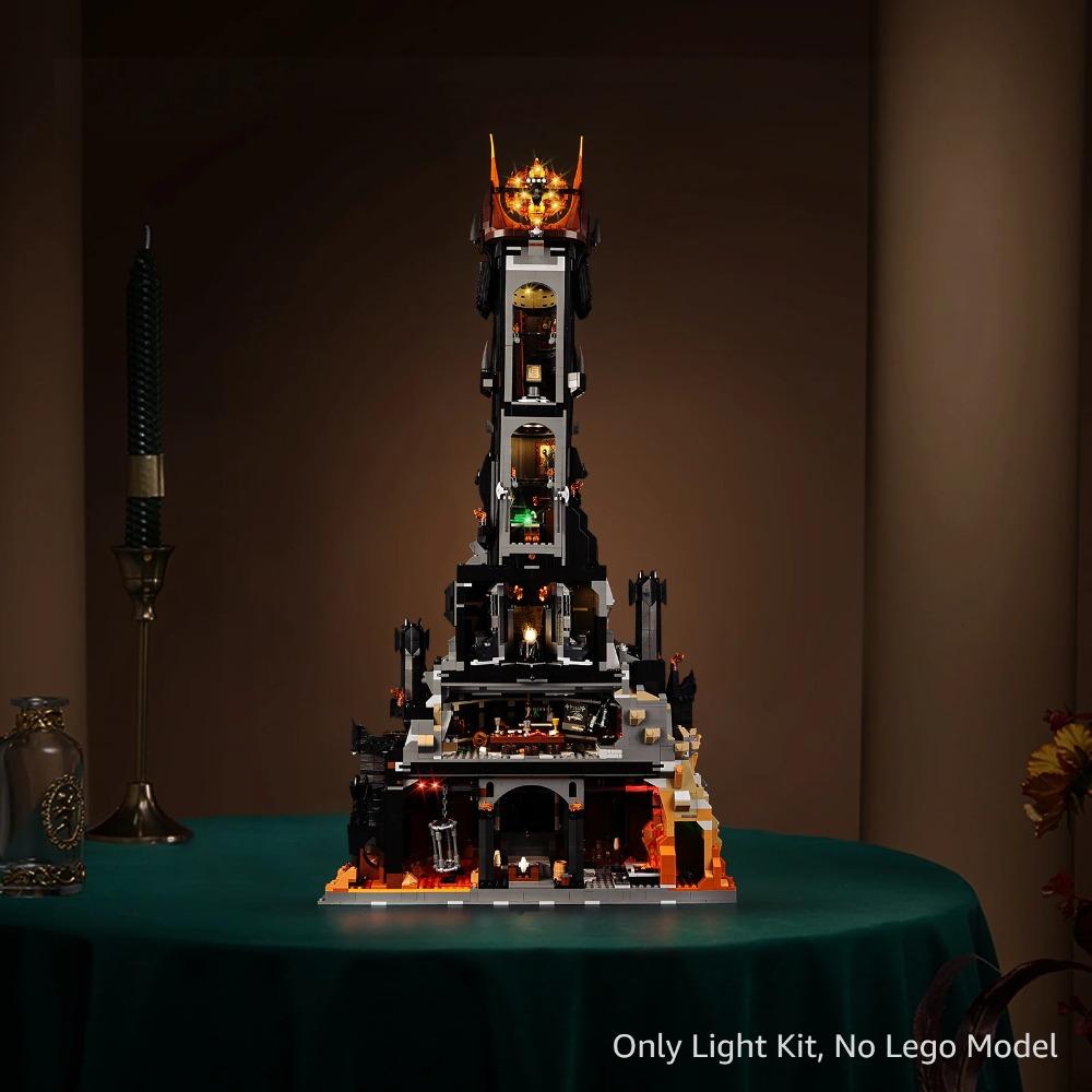 Kyglaring LED Light Kit suitable for Lego 10333 The Lord of the Rings: Barad-dûr Building Block Decorative Lamp No Lego Building