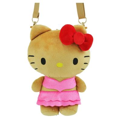 Yasuda Tsusho Sanrio Characters Suntan Mascot Series Mini Shoulder Bag Hello Kitty W15xH20xD10cm KT Suntan Mascot Shoulder Bag Approx.