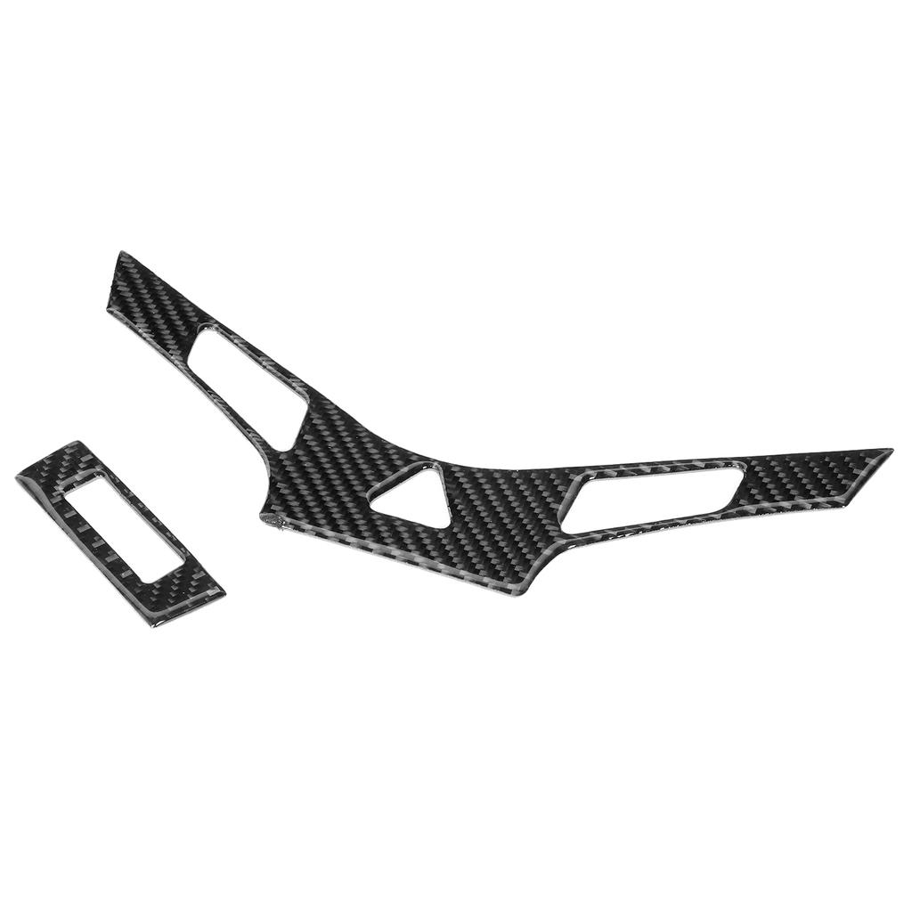 2Pcs Console Air Conditioning Panel Cover Carbon Fiber Trim Fit for Chevrolet Cruze 2009‑2015