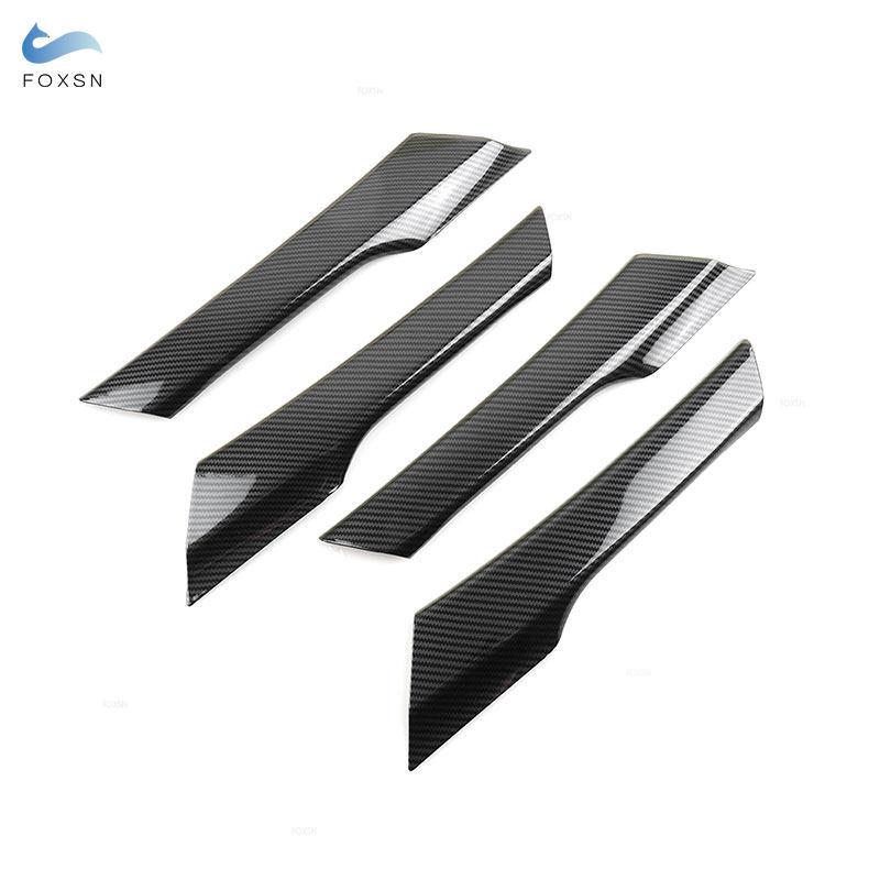 For VW Tiguan 2008 2009 2010 2011 2012 2013 2014 2015 2016 ABS Carbon Fiber Texture Door Panel Handle Grip Cover Protective Trim