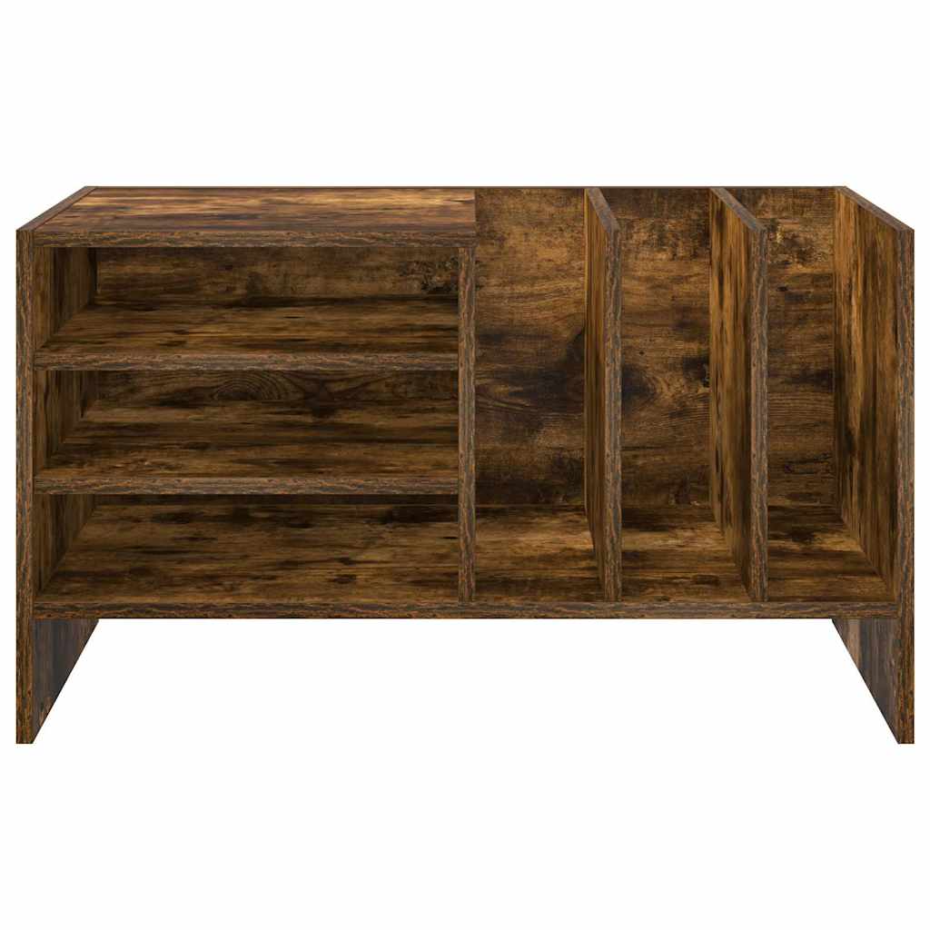 Vinyl Record Cabinet Smoked Oak 78.5 x 35 x 45 cm