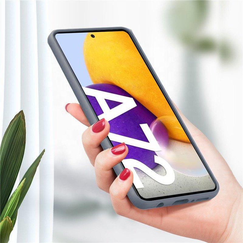 Case for Samsung Galaxy A72 / A72 5G, Silicone Lite, Lavender Gray