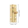 2Pcs Premium Copper Door Bolt Strong Rust Resistant Brass Door Latch Lock for Wooden Doors Windows Furniture Cabinets Easy