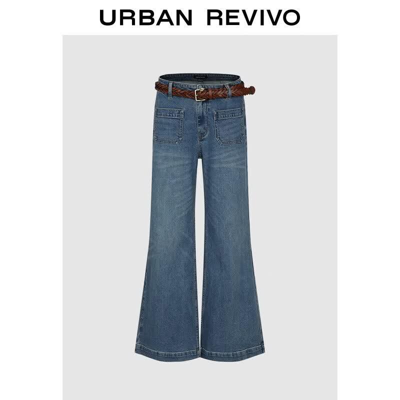 UR Women s Casual Flared Jeans with Belt 25