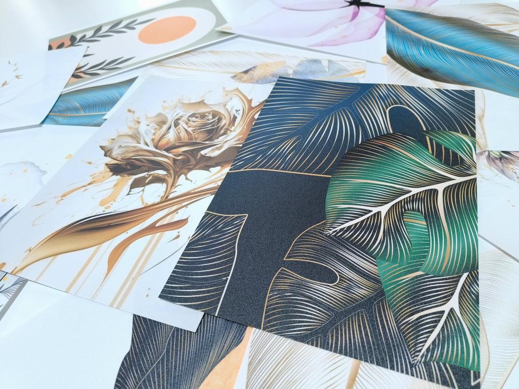 Set of Posters - Colorful Boho Feathers PLN033