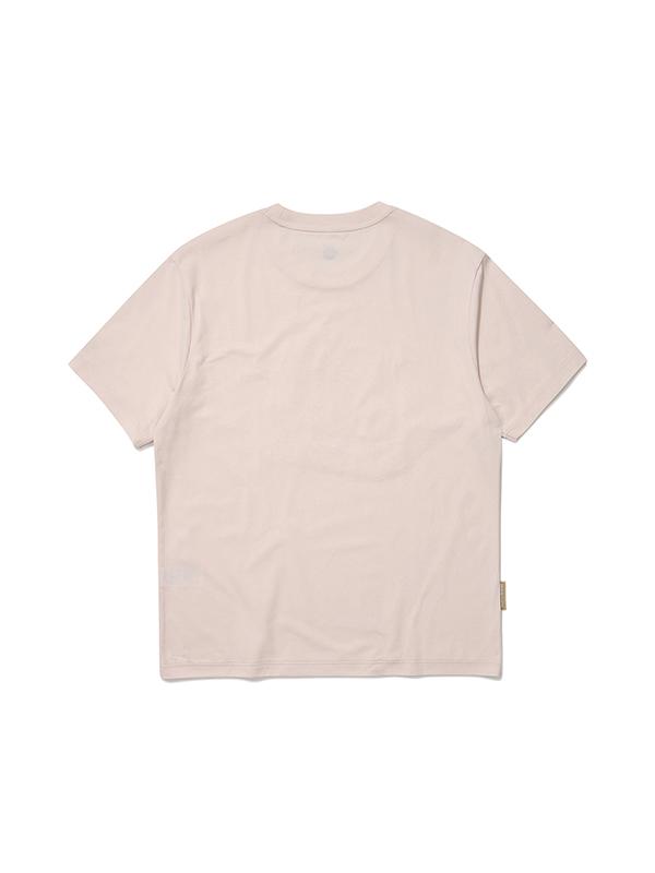BBC EARTH Stitch Cutoff Short Sleeve T-Shirt_Light Pink