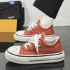 Canvas shoes 2025 summer new fashion trend versatile personality flat baseplate shoes youth school style casual shoes