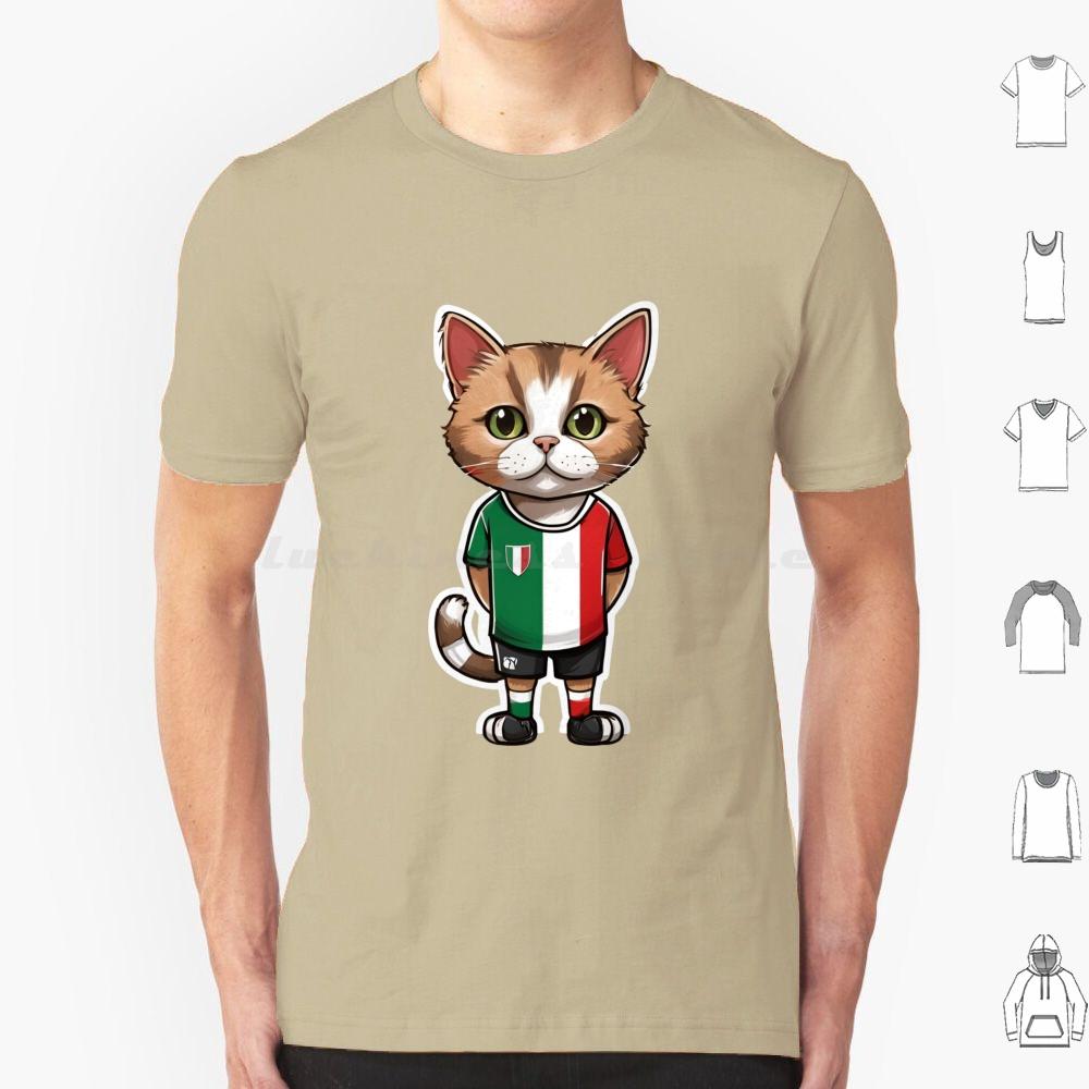 

Italy Sports Team A Cat Wearing Colours Of Italian Flag D01 T Shirt 6xl Cotton Cool Tee Cat Cats Sports Soccer Italy S