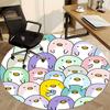 1pc Penguin Parade Office Round Area Rug, Indoor Mat Suitable ForOffice, Under Office Chairs Bedroom Living Room Home Decor, Room Deco, D079