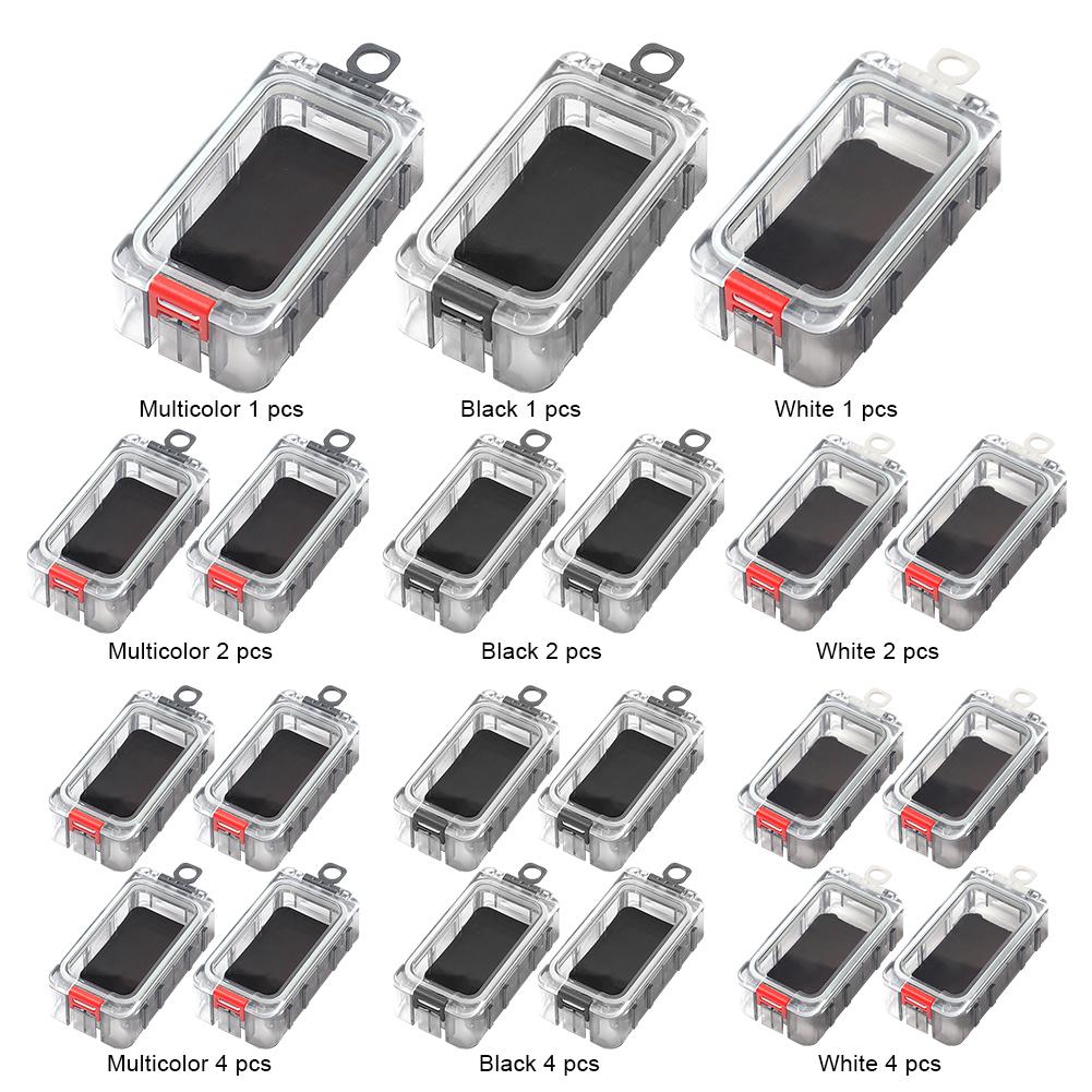 Expandable Fishing Tackle Box Fishing Hardware Toolbox Waterproof Fishing Lure Hooks Storage Box Luminous Fishing Accessories