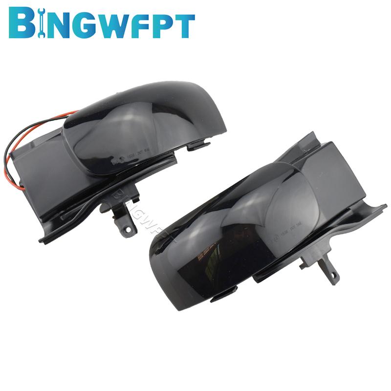Left+Right For VW Touran 1T1 1T2 2003-2009 LED Turn Signal Light Dynamic Blinker Side Lamp Pair Arrow Mirror Indicator